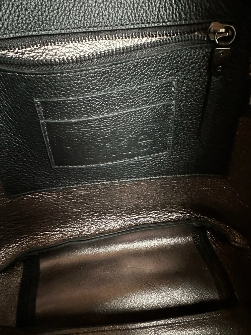 Botkier Tote‎ Bag Black Pebbled Leather Minimalist Shoulder Bag New York
